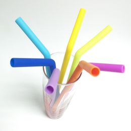 New Silica-gel food-grade pipette folding children's pipette beverage pipette can be recycled