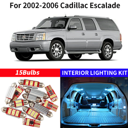 15x Canbus Fehlerlose Led Innenbeleuchtung Kit Package 2002 2006 Cadillac Escalade Autozubehor Karte Dome Trunk Lizenz Ligh