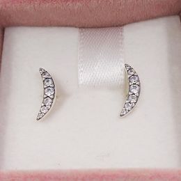 Studs Lunar Light Stud Earrings Clear Cz Authentic 925 Sterling Silver Fits European Pandora Style Studs Jewellery Andy Jewel 297569CZ