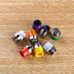 810 Airhole Drip Tip 16 hole Airflow Driptip Epoxy Resin Mouthpiece For 810 Smoking Accessories DHL Free