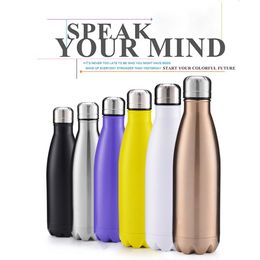 350ml Double-Wall Insulated Vacuum Flask Stainless Steel Water Bottle Cola Water Beer Thermos for Sport Bottle FY4130