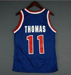 Custom Men Youth women Vintage Isiah Thomas Vintage College basketball Jersey Size S-4XL or custom any name or number jersey