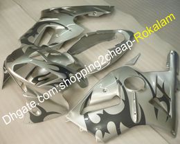 ZX 12R Silver Fairings For Kawasaki Body Parts ZX-12R 2002 2003 2004 ZX12R ABS Motorcycle Cowlings (Injection molding)