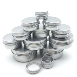 -5g 10g 15g 20g 30g Vacío de aluminio envases cosméticos Pot Lip Balm Tarro de hojalata para Crema Pomada Crema de manos Caja de empaquetado