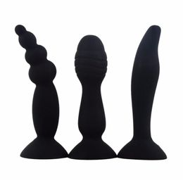 Female Masturbator Anal Beads Dildo Anus Massage Butt Plug G-Spot Stimulate Anal Sex Toys For Women 5 Colours