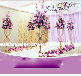 mental stand only )Wholesale price flower wall backdrop silk fashion artificial flower wall wedding for decoration decor0690
