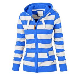 Fashion-Hoody Women Ladies Zipper Tops Hoodie Hooded Sweatshirt Coat Jacket Casual Long Sleeve Sweatshirt Slim Jumper