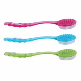 3 Colours Long Handle Ultra Soft Bath Shower Brush Skin Massage Back Rubbing Brush Health Care Body Accessories Rubbing Tool