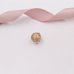 Andy Jewel Authentic 925 Sterling Silver Beads Glitter Ball Charm Rose Golden Glitter Enamel Charms Fits European Pandora Style Jewellery Bracelets & Ne