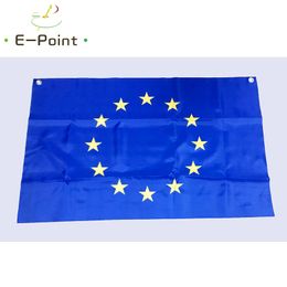 No.5 96cm*64cm size European Flag of Euro Top Rings Polyester flag Banner decoration flying home & garden flag Festive gifts