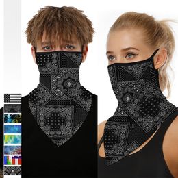 Festival Smoke printing Masks Magic Scarves Motorcycle Bicycle Half Face Mask Ghost Scarf Multi Use Neck Ghost Half Face Mask 2514