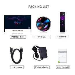 android tv box 9.0 Canada - H96 max x3 smart 9.0 Android TV Box Youtube HD 8K Google Dual Wifi BT amlogic S905 X3 4G 32G 64G 128G