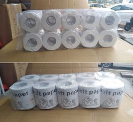 The latest 4 kinds of packaging roll paper toilet paper napkins 10 rolls of paper towels English packaging