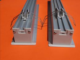 lamp shades 26mm wide Aluminium u channel with flange recessed led profile for led stripes spring clips