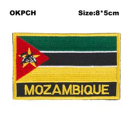 Free Shipping 8*5cm Mozambique Shape Mexico Flag Embroidery Iron on Patch PT0133-R