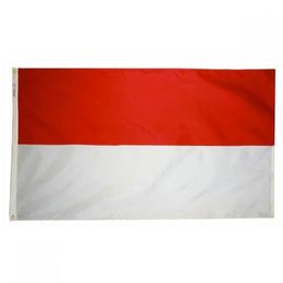 3X5FT Custom Indonesia flag Decoration Digital Printing Polyester Hanging Advertising for Outdoor Indoor Usage, drop shipping