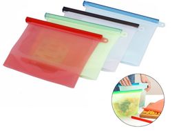 Reusable Silicone Food Preservation Bag Airtight Seal Storage Container Versatile Cooking Bags Cups Dishes ZIP LOCK TOP