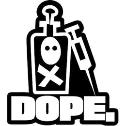 MOST DOPE JDM Vinyl Decal Sticker-6/" Wide White Color