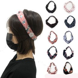 10 styles New Style Best quality Headbands hair band women girl yoga headband Sport Headband with buttons