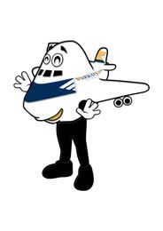 Custom aircraft mascot costume Adult Size free shipping add LOGO