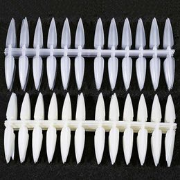 240Pcs(10sheets) Stiletto Long False Fake Nails Sharp Manicure Artificial Nails Salon White/Clear/Black/Nature Full Cover Tips