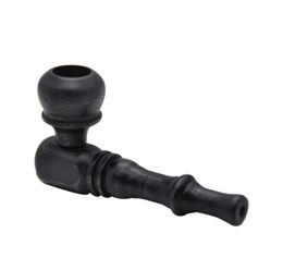 Black portable simple bamboo cigarette holder pipe wood pipe