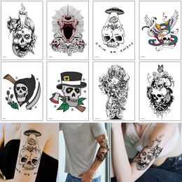 Skull Sleeve Tattoo Drawings