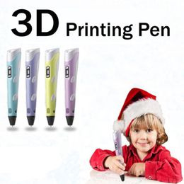 3D Drawing Pen DIY 3D Printer Pen ABS/PLA arts 3D Printing Pen LCD Educational Gift For Kids Design Painting Drawing 4 Colour