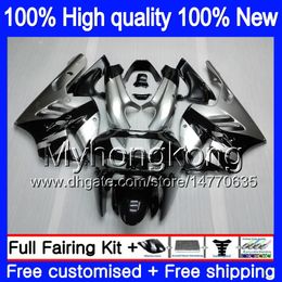 Body For KAWASAKI ZX900 900 CC 9 R 94 97 1994 1995 1996 1997 Silvery black 221MY.12 ZX 900 ZX 9R 900CC ZX-9R ZX9R 94 95 96 97 Fairings