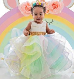 colorful beaded flower girl dresses ball gown tiers little girl wedding dresses cheap communion pageant dresses gowns f309