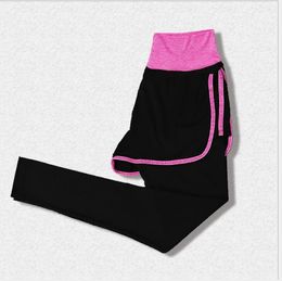 Korean version of yoga trousers, waist high, spring and summer, slim, fast and dry running bodybuilding trousers