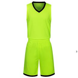 2019 New Blank Basketball jerseys printed logo Mens size S-XXL cheap price fast shipping good quality Apple Green AG002AA12