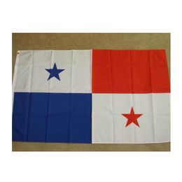 Panama Flag 3x5 ft Custom Style 90x150cm Panamanian Flag Panamas Banner High Quality Polyester Printing New Fabric Nation Flags, free ship