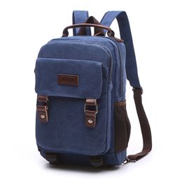 Designer-and American Classic Vintage Style Fashion Trend Unisex Cross Body Canvas Schoolbags Young Boy Girls Backpacks Daily Packs Bags