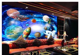 Customized 3D large-scale photo mural wallpaper Star Trek Universe Star Planet Theme Hotel KTV Background Wall Decoration papel de parede
