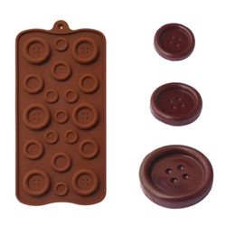 -Top bonito botão Forma Silicone Mold Jelly Soap molde do chocolate DIY baking bolo de decoração acessórios utensílios de cozinha Bakeware