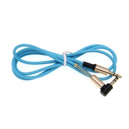 3.5mm Jack Audio Cable 3.5mm Male to Male 90 Degree Right Angle Car Aux Auxiliary Audio Cable Cord for Phone PC 300pcs