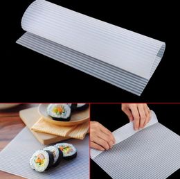 Washable Reusable Sushi Roll Mould Mat Japanese Food Sushi Rolling Roller Silicone Rice Rolling Maker Cake Roll Mould SN2218