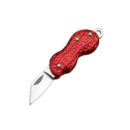 Factory Price Mini Small EDC Pocket Knife Necklace Knives 440C Mirror Polish Blade Aluminium Handle Keychain Knife