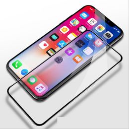 9H Full Cover Tempered Glass Screen Protector Silk Printed for iphone 11 pro 11 Pro Max XR XS MAX 6 7 8 PLUS 200PCS/LOT NO RETAIL PACKAGE