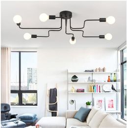 Spedizione Gratuita Nordic moderno e minimalista moderno soggiorno camera da letto lampada personalità creativa vento industriale ristorante lampada da soffitto