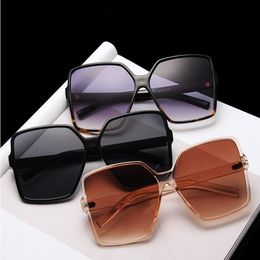 Fashion Women Oversize Sunglasses Gradient Plastic Brand Designer Sun Glasses