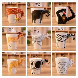 90ml Creative Reflection cup cartoon PandaTigerDeerHorse 90ml Creative Reflection cup cartoon PandaTigerDeerHorse