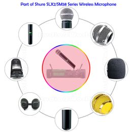 Wireless Mic Cover,Battery Cap,Switch Button,Capsule,Grille Switch Button Housing control-pannel Cartridge Head Set AA Battery Cover