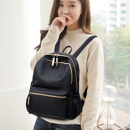 Designer-Fashion New Women Girls Mini Oxford Backpack Rucksack School Bag Travel Portable Multifunction Waterproof Zipper Bags