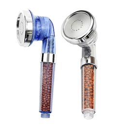 Adjustable SPA Shower Head Healthy Negative Ion SPAs Filtered Showers Hose Three Mode lon Faucet