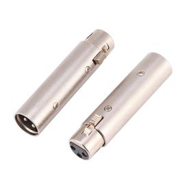 3-Pin XLR Male to Female Socket Audio Microphone Mic Extension Adapter Connector 15