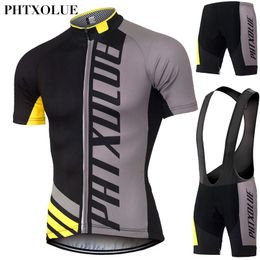 PHTXOLUE Cycling Clothing/Quick-Dry Mtb Bike Jersey Set/Bicycle Cyle Clothes Wear Roupa Ciclismo Summer Cycling Sets Mens