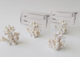 200pcs Wedding Favours And Gifts "seven Seas" Coral Place Card Photo Holder Beach Theme Wedding Frame