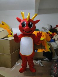 2019 High quality adult plush red dinosaur mascot costumes cartoon costumes animal costumes